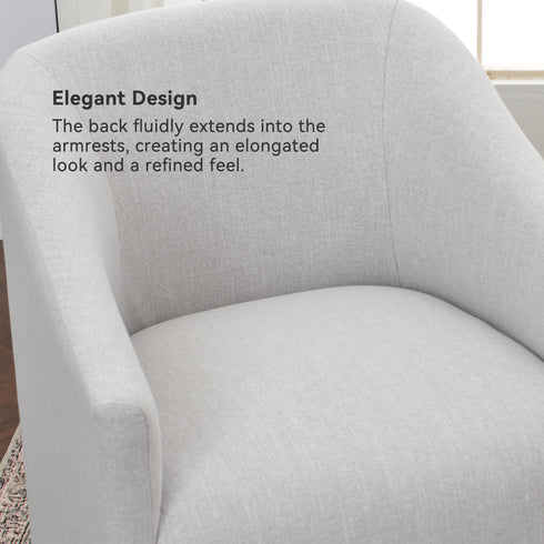 Rafa Performance Dining Chair with Casters – Comfortable Dining Armchair | Elegant Dining Chairs | Kinwell Furniture | Durable Performance Fabric